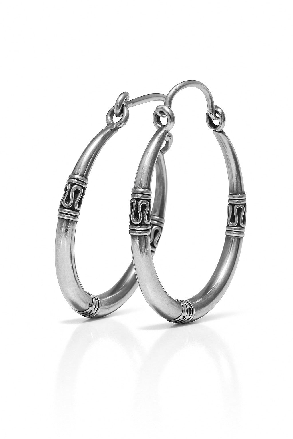 Rustic Hoop Earrings