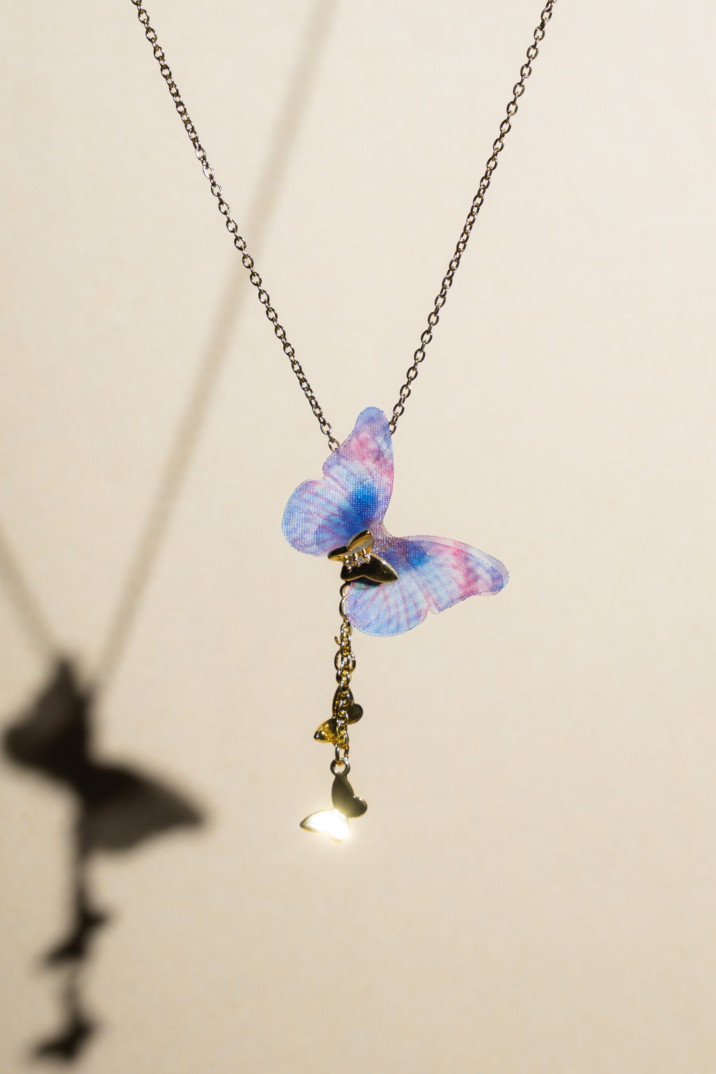 FABRIC BUTTERFLY WITH CHARMS