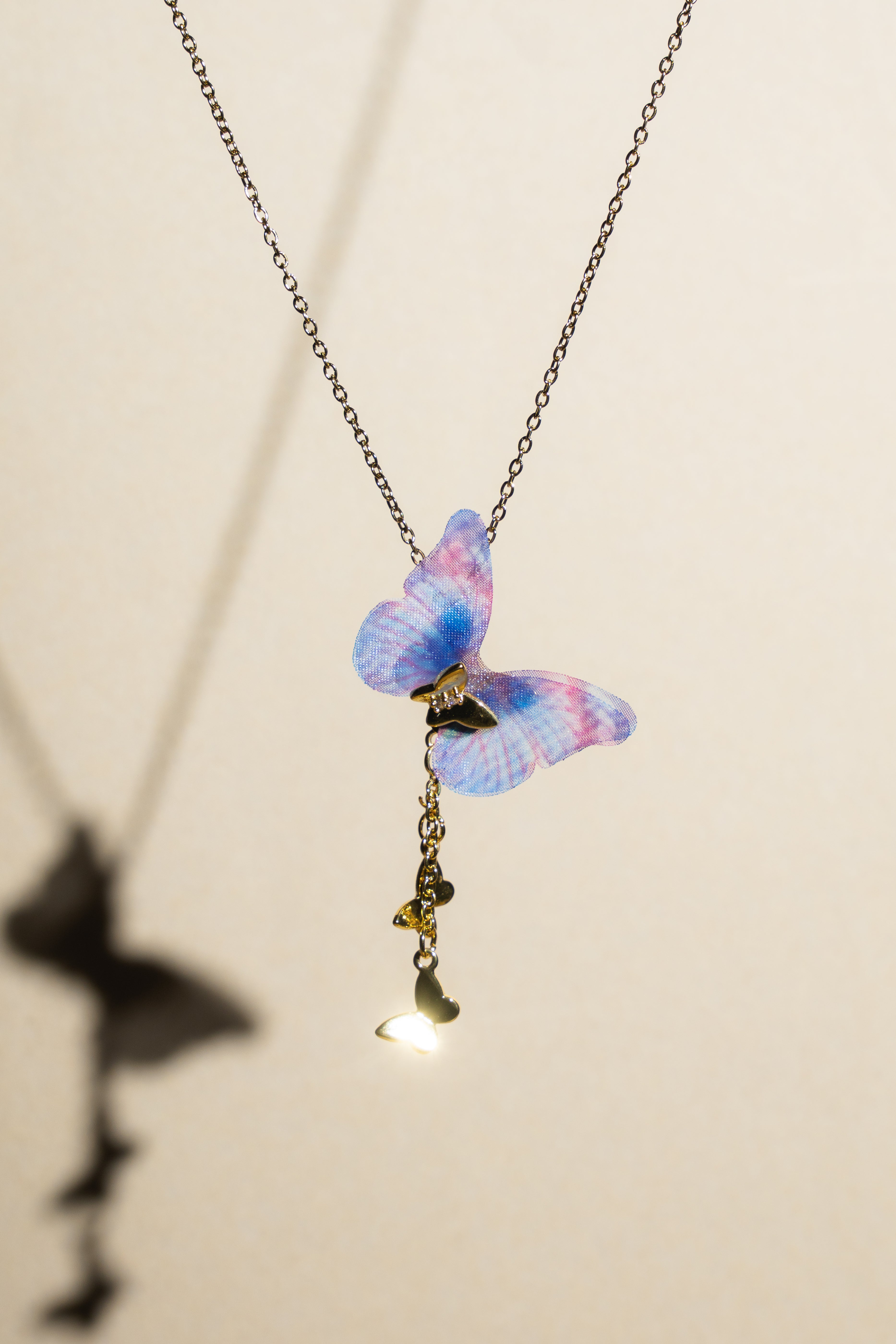 FABRIC BUTTERFLY WITH CHARMS