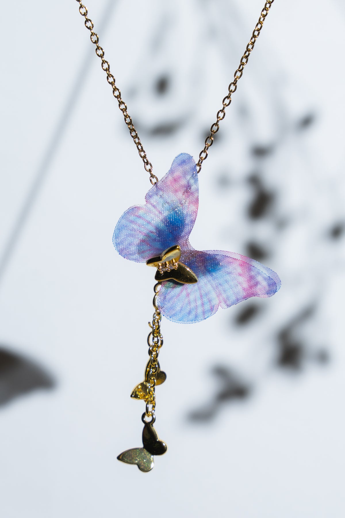 FABRIC BUTTERFLY WITH CHARMS