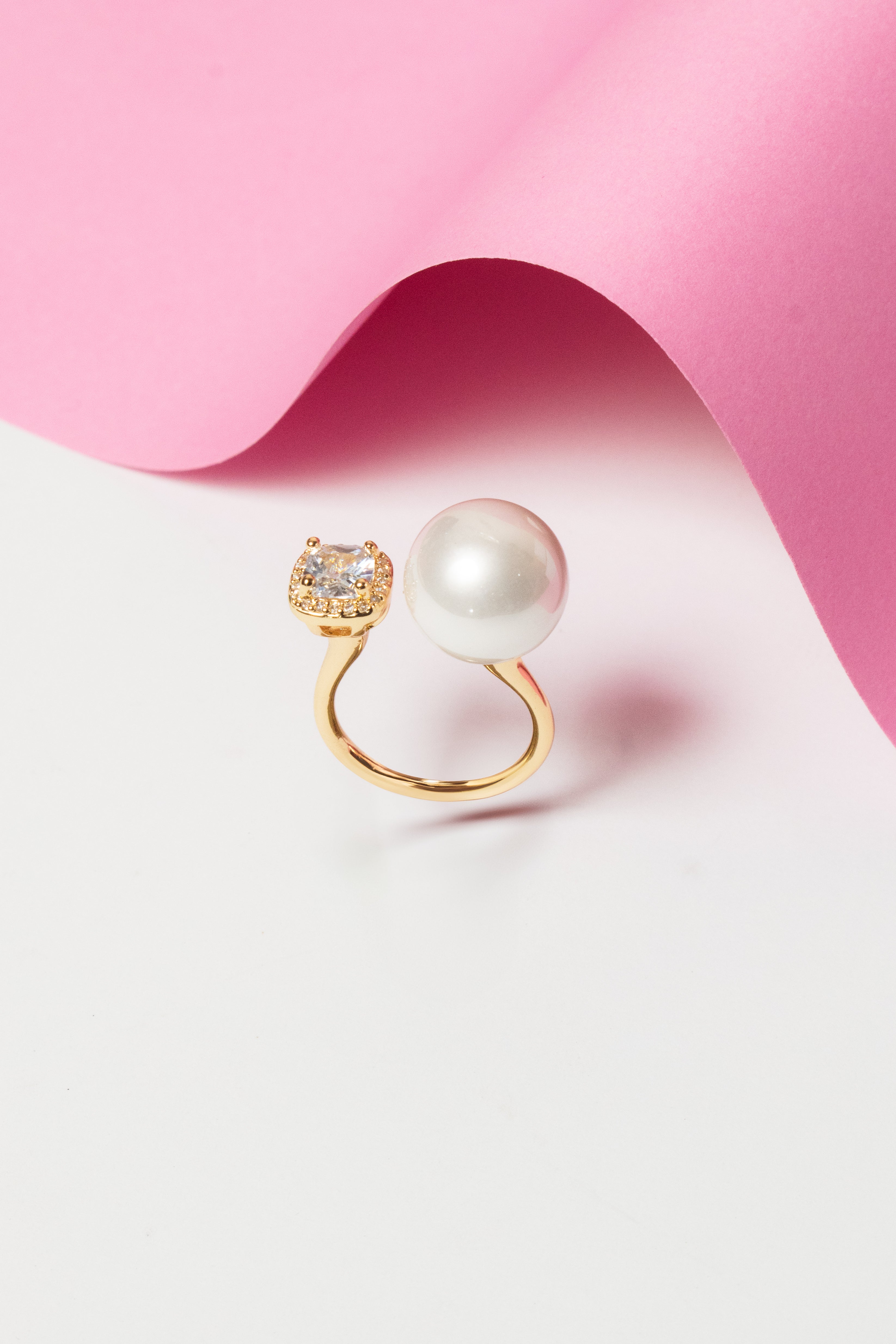 LUSTRE DUAL CHARM RING