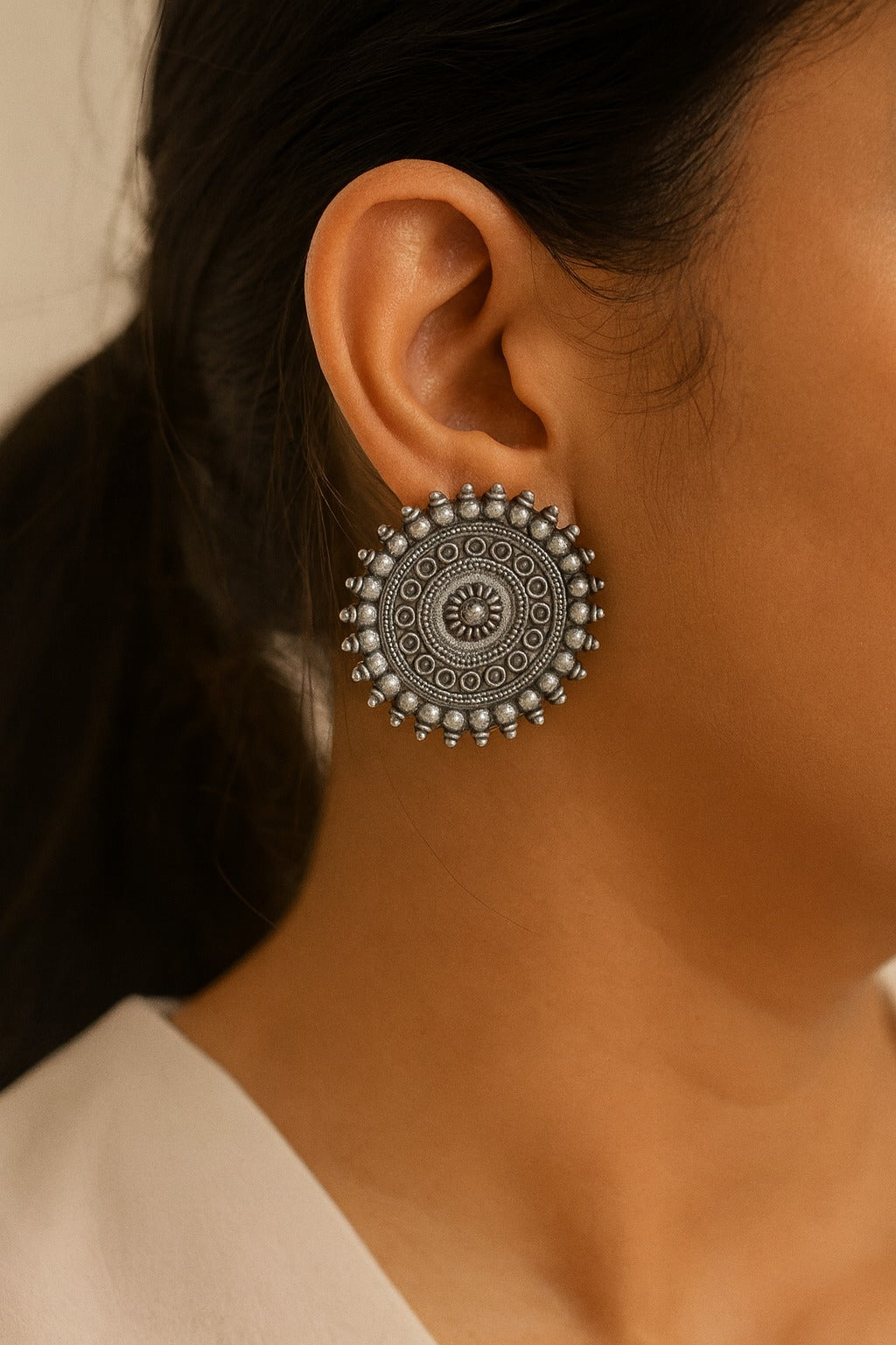 Heritage Mandala Stud Earrings